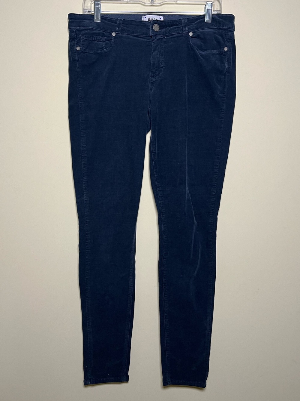 PAIGE Denim Verdugo Ultra Skinny Corduroy Jeans Blue Women’s Size 30